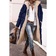 HAMPTON | SHERPA-GEFÜTTERTER MANTEL in Blau