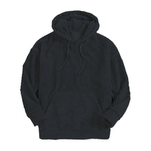 Kapuzenpullover Damen | Cord-Optik & Breite Rippstruktur in Dunkelblau