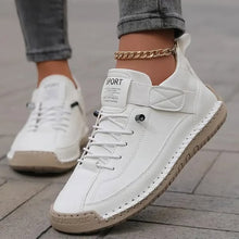 Marie | Bequeme, stützende Sneakers in Weiß (Graue Sohle)