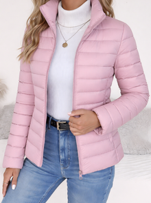 Frieda | Slim Fit Steppjacke in Rosa