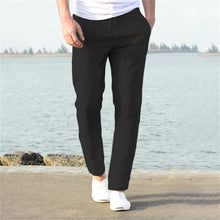 Frankie | Bequeme Kordelzug Hose in Schwarz