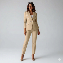 Laura – Zweiteiliges Jacken-Set für Damen, Blazer in Beige