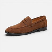 Penny Suede Old Money Loafer für Herren lässiger Stil in Braun