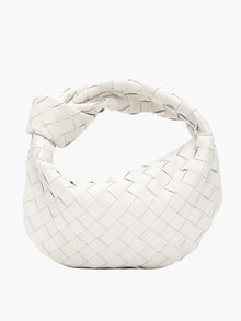 Gewebte Mini-Handtasche Damen | Elegantes Design & Luxuriöser Stil in Weiß