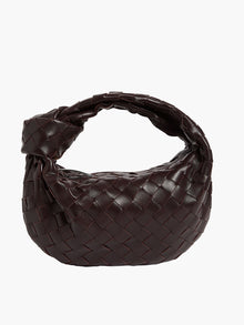 Gewebte Mini-Handtasche Damen | Elegantes Design & Luxuriöser Stil in Dunkelbraun