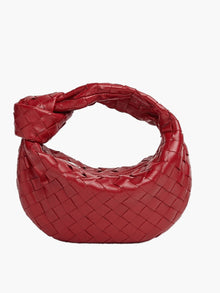 Gewebte Mini-Handtasche Damen | Elegantes Design & Luxuriöser Stil in Rot