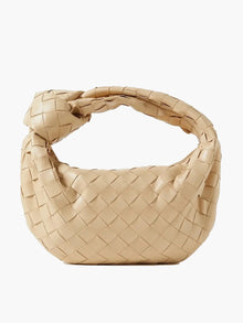 Gewebte Mini-Handtasche Damen | Elegantes Design & Luxuriöser Stil in Beige