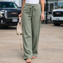 Loraine | Trendige Hose mit weitem Bein in Grün