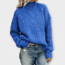 Harper | Kuscheliger Strickpullover in Blau