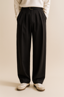 Herren Anzughose | Weites Bein & elegant in Schwarz