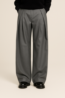 Herren Anzughose | Weites Bein & elegant in Grau