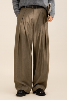 Herren Anzughose | Weites Bein & elegant in Hellbraun