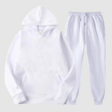 Herren Set | Kuschelig Bequem mit Kapuzenpullover in Weiß