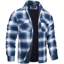 Holzfäller Jacke Herren | Warm gefüttert für kalte Tage in Hellblau