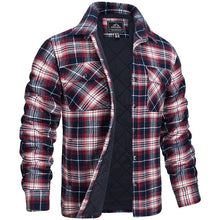 Holzfäller Jacke Herren | Warm gefüttert für kalte Tage in Rot