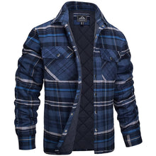 Holzfäller Jacke Herren | Warm gefüttert für kalte Tage in Dunkelblau