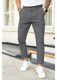Hose Herren | Knöchellang & Zeitlos Elegant in Grau