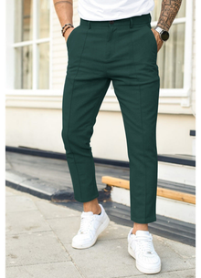 Hose Herren | Knöchellang & Zeitlos Elegant in Grün