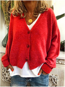 Lilla | Strickjacke im französischen Stil in Rot