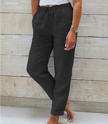 Aiden - Bequeme Hose in Schwarz