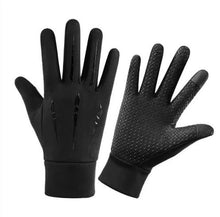 Warme Winterhandschuhe für Herren | Touchscreen-kompatibel, winddicht und wasserdicht in Glänzendes Schwarz