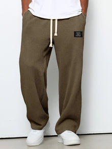 Enzo | Urban Wide-Leg Hose in Dunkelbraun