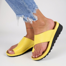 Nadine – Bequeme Slipper-Sandalen für Damen in Gelb