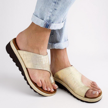 Nadine – Bequeme Slipper-Sandalen für Damen in Gold