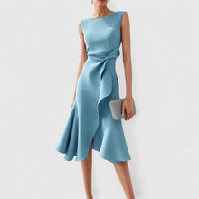 Stella - Stilvolles ärmelloses Midikleid in Blau