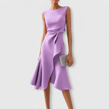 Stella - Stilvolles ärmelloses Midikleid in Lila