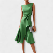 Stella - Stilvolles ärmelloses Midikleid in Grün