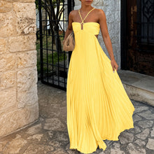 Inaya - Elegantes Maxi-Sling-Kleid in Gelb
