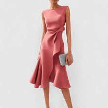 Stella - Stilvolles ärmelloses Midikleid in Rosa