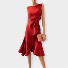 Stella - Stilvolles ärmelloses Midikleid in Rot
