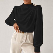 Susan - Stilvolle Bluse mit Komfortabler Passform in Schwarz