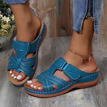 Elouise - Komfortable Sandalen mit anpassbaren Riemen in Blau
