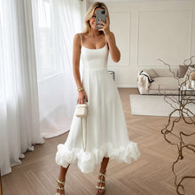 Cecily - Elegantes Midikleid in Weiß