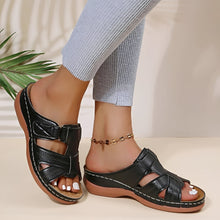 Elouise - Komfortable Sandalen mit anpassbaren Riemen in Schwarz