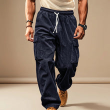 Dawson - Leger geschnittene Cargo-Hose in Blau