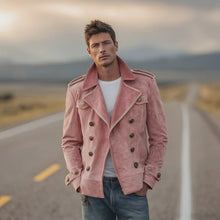 Marv - Stilvolle Zweireiher-Jacke in Rosa