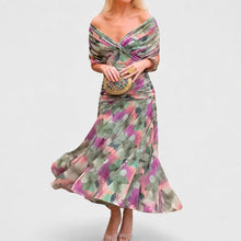 Bernice - Stilvolles Gerafftes Maxikleid in Rosa