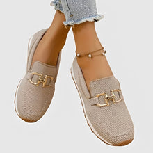 Elle - Bequeme Loafer mit Schnalle in Beige