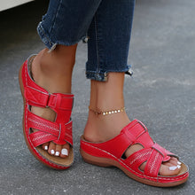 Elouise - Komfortable Sandalen mit anpassbaren Riemen in Rot