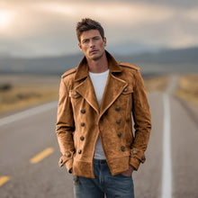 Marv - Stilvolle Zweireiher-Jacke in Braun