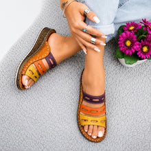 Christina - Farbenfrohe Freizeitsandalen in Braun