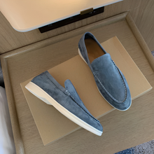 Gio - Herren Vintage-Mokassins in Blau