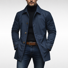 Wilfred | Stilvoller Herrenmantel in Marineblau