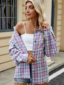Jacke Damen | Kariert & Lässig im Casual-Look in Blau