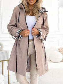 Jacke Damen | Lang & Sportlich-Chic in Beige