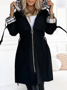 Jacke Damen | Lang & Sportlich-Chic in Schwarz